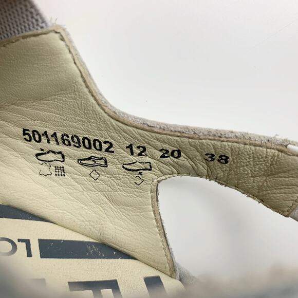 Fly London Bime Slingback Platform Wedge Sandals White Grey Women's 38 US 7.5 8 - Picture 7 of 14